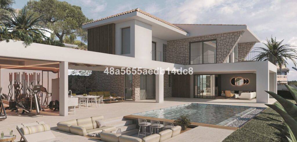 Kavel met villa-ontwerp in Elviria met bouwaanvraag in Elviria - hoofdfoto