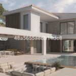 Kavel met villa-ontwerp in Elviria met bouwaanvraag