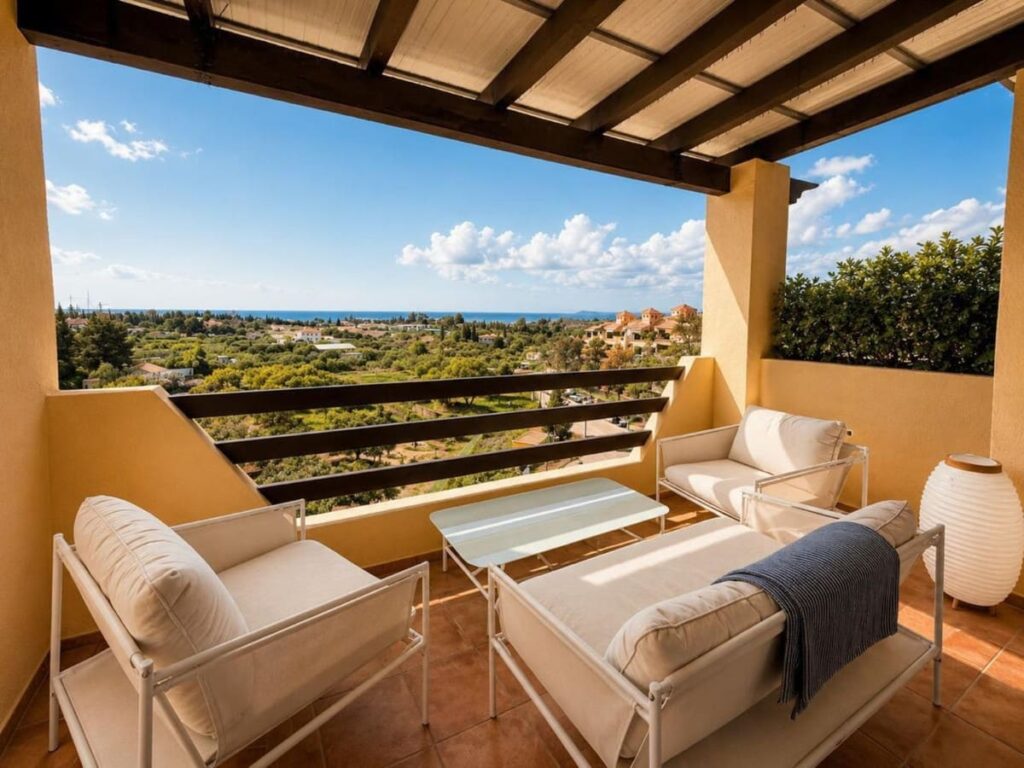 2-slaapkamer penthouse met zeezicht in Selwo, Estepona in Selwo - hoofdfoto